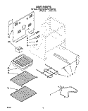UNIT, OPTIONAL Diagram and Parts List for RF316PXYW0  Whirlpool Range