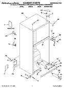 CABINET PARTS Diagram and Parts List for KTRP22EMSS00  KitchenAid Refrigerator