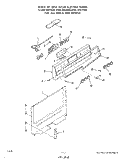 BACKGUARD Diagram and Parts List for 2364W0A  Roper Range