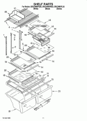 SHELF PARTS, OPTIONAL PARTS Diagram and Parts List for ER2CHMXPB05  Whirlpool Refrigerator