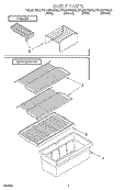 SHELF Diagram and Parts List for RT14DKYGW00  Roper Refrigerator