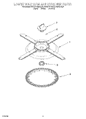 LOWER WASHARM AND STRAINER Diagram and Parts List for KUDS24SEAL0  KitchenAid Dishwasher