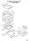 REFRIGERATOR SHELF Diagram and Parts List for KSRS25QAAL11  KitchenAid Refrigerator