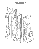 Part Location Diagram of WP839904 Whirlpool Refrigerator Door Shelf End Cap