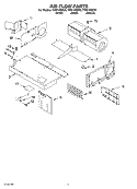 AIR FLOW PARTS Diagram and Parts List for THM14XMQ0  Whirlpool Microwave