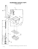 POWER SCREW AND RAM Diagram and Parts List for KUCC150S1  KitchenAid Trash Compactor