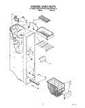 FREEZER LINER Diagram and Parts List for KSRC22KXAL00  KitchenAid Refrigerator