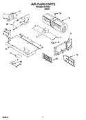 AIR FLOW PARTS Diagram and Parts List for IRH32001  Inglis Microwave