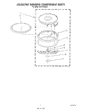 SECTION Diagram and Parts List for KECT365SBL1  KitchenAid Cooktop