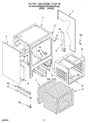 OVEN CHASSIS Diagram and Parts List for KESC307BAL2  KitchenAid Range