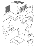 UNIT Diagram and Parts List for ET8MTKXKT07  Whirlpool Refrigerator