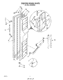 FREEZER DOOR Diagram and Parts List for GSIW36WH1  Roper Refrigerator