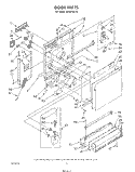 DOOR Diagram and Parts List for DU8570XT0  Whirlpool Dishwasher