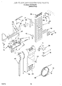 AIR FLOW AND RESERVOIR Diagram and Parts List for KSSS42QJX00  KitchenAid Refrigerator
