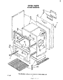 OVEN , LIT/OPTIONAL Diagram and Parts List for SF310PEPW0  Whirlpool Range