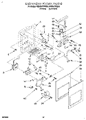 DISPENSER FRONT Diagram and Parts List for KSRS25FBAL00  KitchenAid Refrigerator