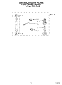 MISCELLANEOUS  PARTS Diagram and Parts List for LTG5243DT5  Whirlpool Washer Dryer Combo