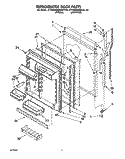 REFRIGERATOR DOOR Diagram and Parts List for KTRS20MAAL10  KitchenAid Refrigerator