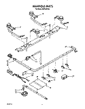 MANIFOLD Diagram and Parts List for FGP335VL3  Roper Range
