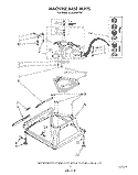 MACHINE BASE Diagram and Parts List for 6LA5800XTF1  Whirlpool Washer