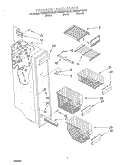 FREEZER LINER Diagram and Parts List for KSRS25FGBL02  KitchenAid Refrigerator