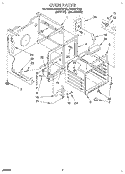 OVEN Diagram and Parts List for RF316PXYN2  Whirlpool Range