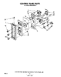 CONTROL PANEL Diagram and Parts List for MW8450XL0  Whirlpool Microwave