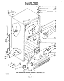 CABINET Diagram and Parts List for EHT201ZKWR3  Whirlpool Refrigerator