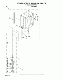 POWERSCREW AND RAM PARTS Diagram and Parts List for KUCS03FTPA1  KitchenAid Trash Compactor