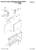 DOOR AND PANEL PARTS Diagram and Parts List for KUDS02ISSS1  KitchenAid Dishwasher