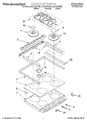 COOKTOP Diagram and Parts List for KGST307FAL1  KitchenAid Range
