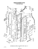 FREEZER DOOR Diagram and Parts List for ED25PSXRWR1  Whirlpool Refrigerator