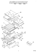 REFRIGERATOR SHELF Diagram and Parts List for GD5SHAXKQ00  Whirlpool Refrigerator