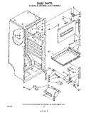 LINER Diagram and Parts List for EL11PCXRWL0  Whirlpool Refrigerator