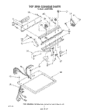 TOP AND CONSOLE Diagram and Parts List for LG2001XSW0  Whirlpool Dryer