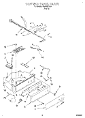 CONTROL PANEL Diagram and Parts List for O54CAE1610  Whirlpool Ice Maker