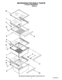 REFRIGERATOR SHELF PARTS Diagram and Parts List for WSF26D2EXS02  Whirlpool Refrigerator