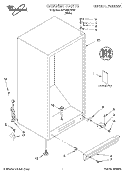 CABINET, LIT/OPTIONAL Diagram and Parts List for EV150NXGW01  Whirlpool Freezer