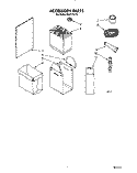 ACCESSORY PARTS Diagram and Parts List for KUCC151T2  KitchenAid Trash Compactor