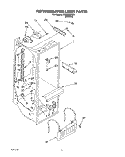 REFRIGERATOR LINER Diagram and Parts List for 3XKGN701001  Whirlpool Refrigerator