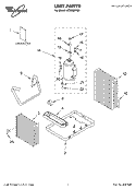 UNIT PARTS Diagram and Parts List for ACS082PM0  Whirlpool Air Conditioner