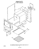 OVEN , LITERATURE Diagram and Parts List for SF0100SKW0  Whirlpool Range