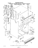 CABINET Diagram and Parts List for ET22DKXVM01  Whirlpool Refrigerator