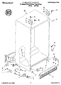 CABINET Diagram and Parts List for TS25AQXBN01  Estate Refrigerator