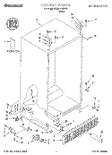 CABINET, LITERATURE Diagram and Parts List for TS25AFXHW00  Estate Refrigerator