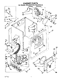SECTION Diagram and Parts List for RGL4432AW0  Roper Dryer