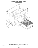 CABINET AND HINGE Diagram and Parts List for KEES702SWB0  KitchenAid Microwave Oven Combo