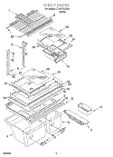 SHELF, OPTIONAL Diagram and Parts List for ET19PKXJW00  Whirlpool Refrigerator