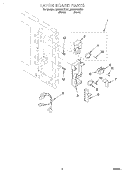 LATCH BOARD Diagram and Parts List for MC8131XEQ1  Whirlpool Wall Oven