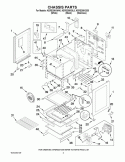 CHASSIS PARTS Diagram and Parts List for KERS206XWH0  KitchenAid Range